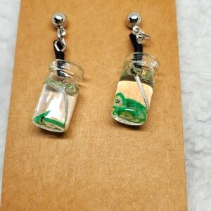 7/$10 Fruit Jar Earrings, New